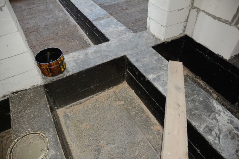 Waterproofing on a Foundation